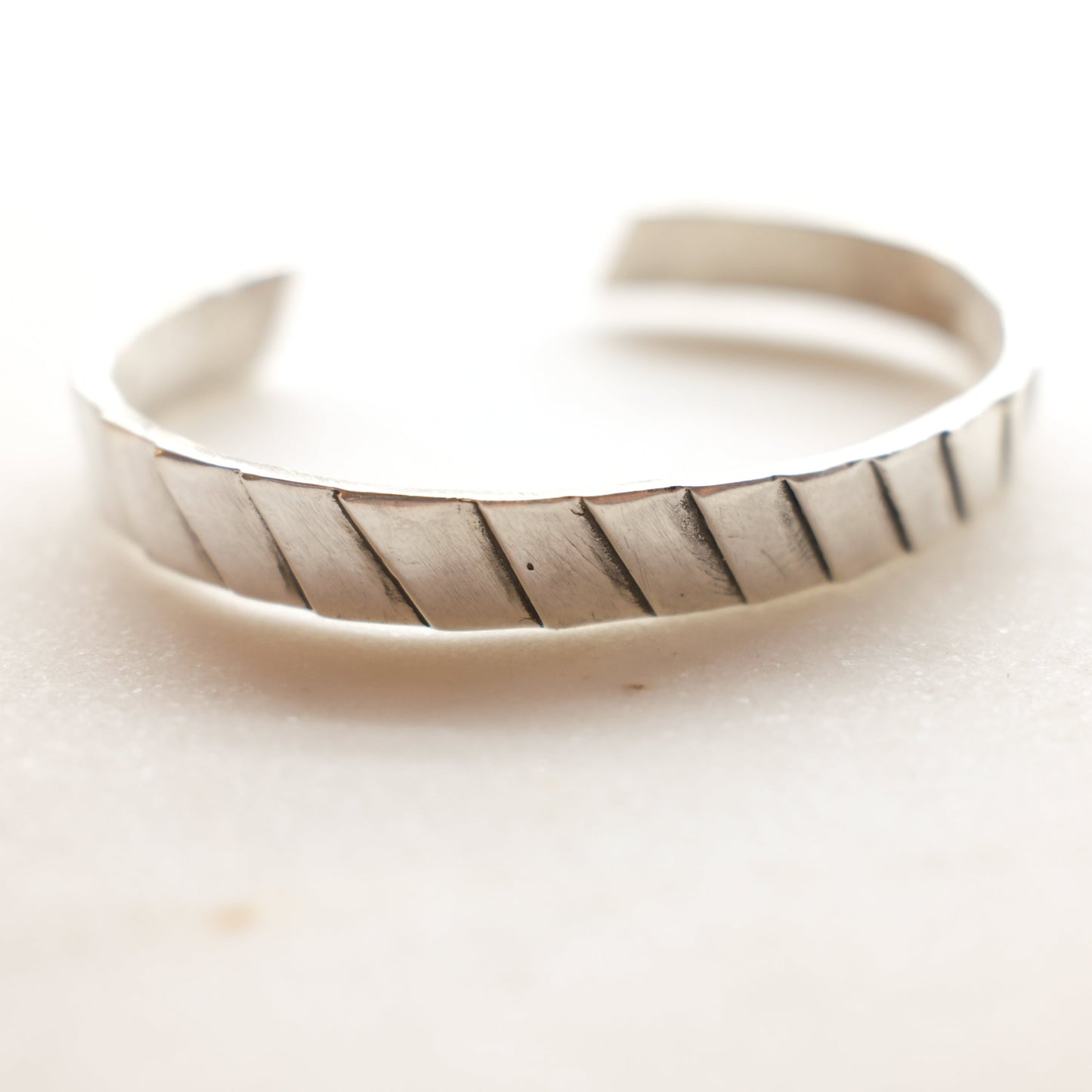 Sterling stacked cuff