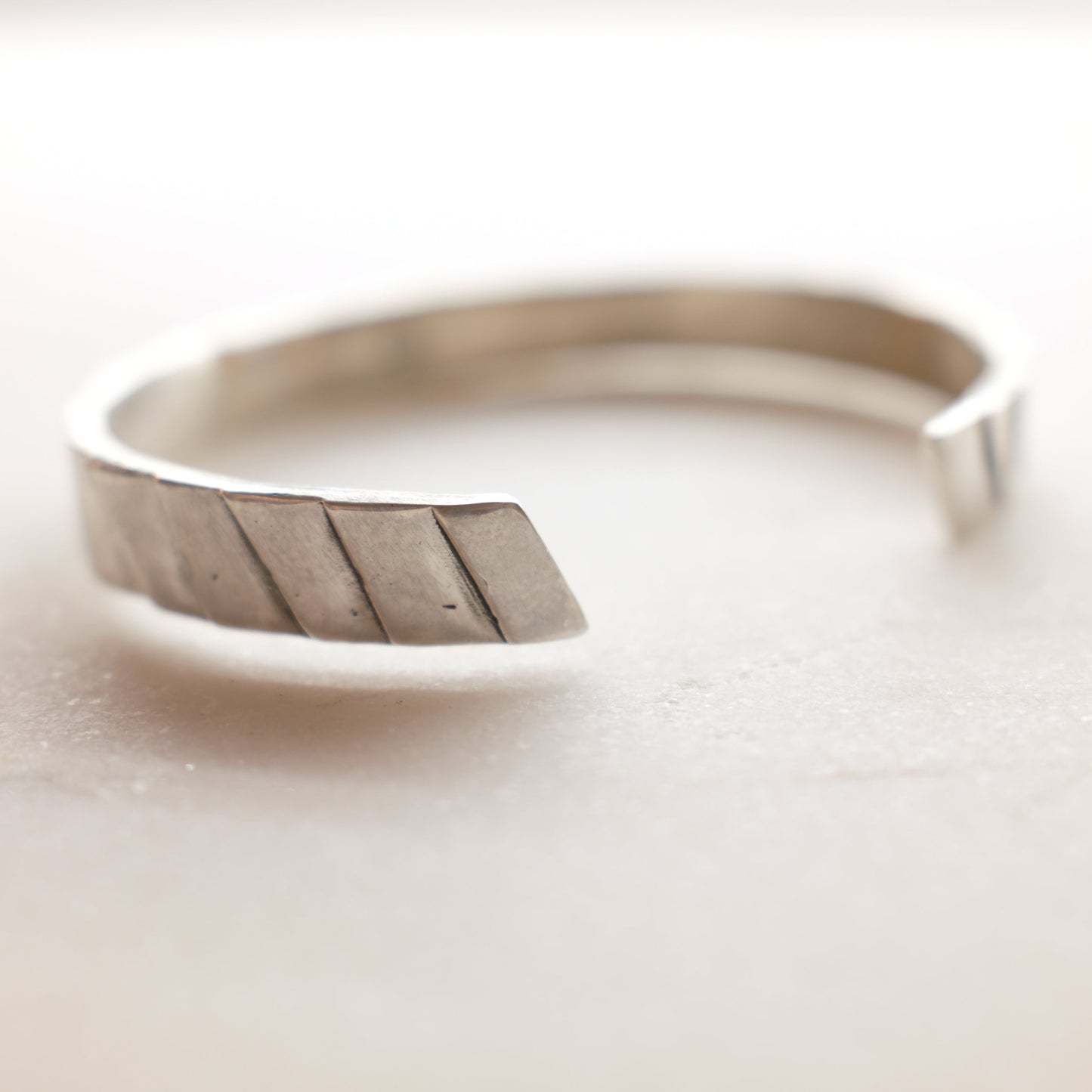 Sterling stacked cuff