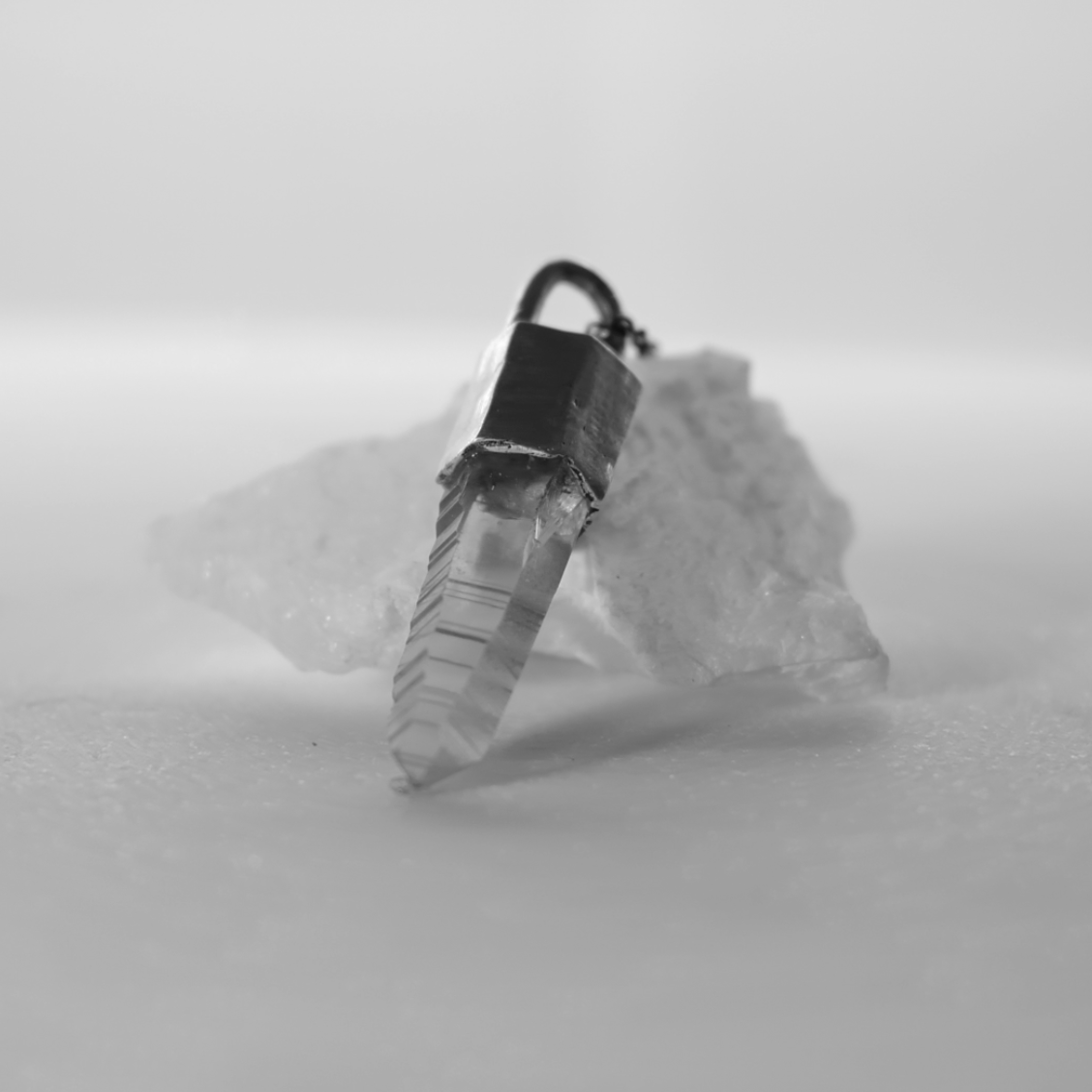 Lemurian quartz necklace