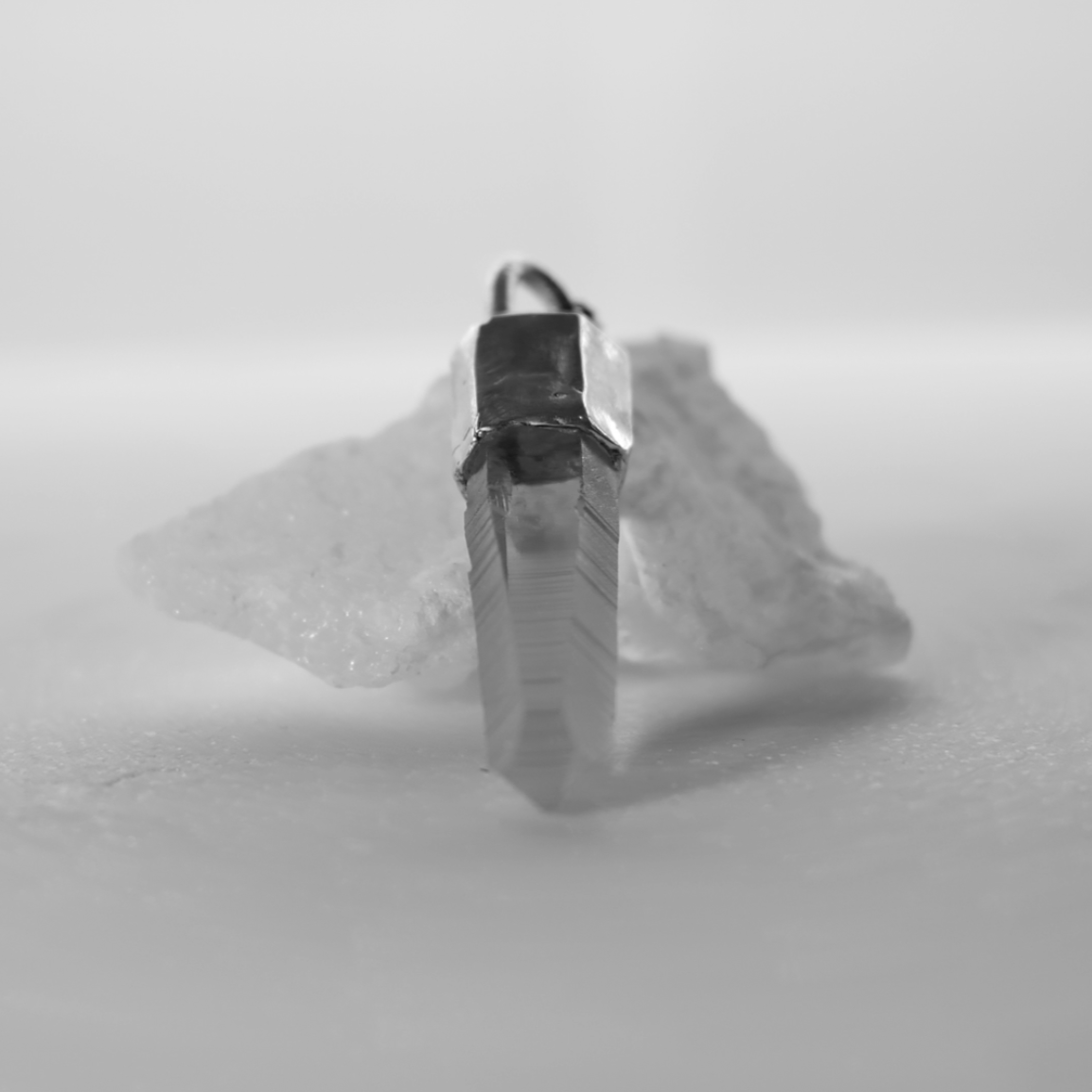 Lemurian quartz necklace