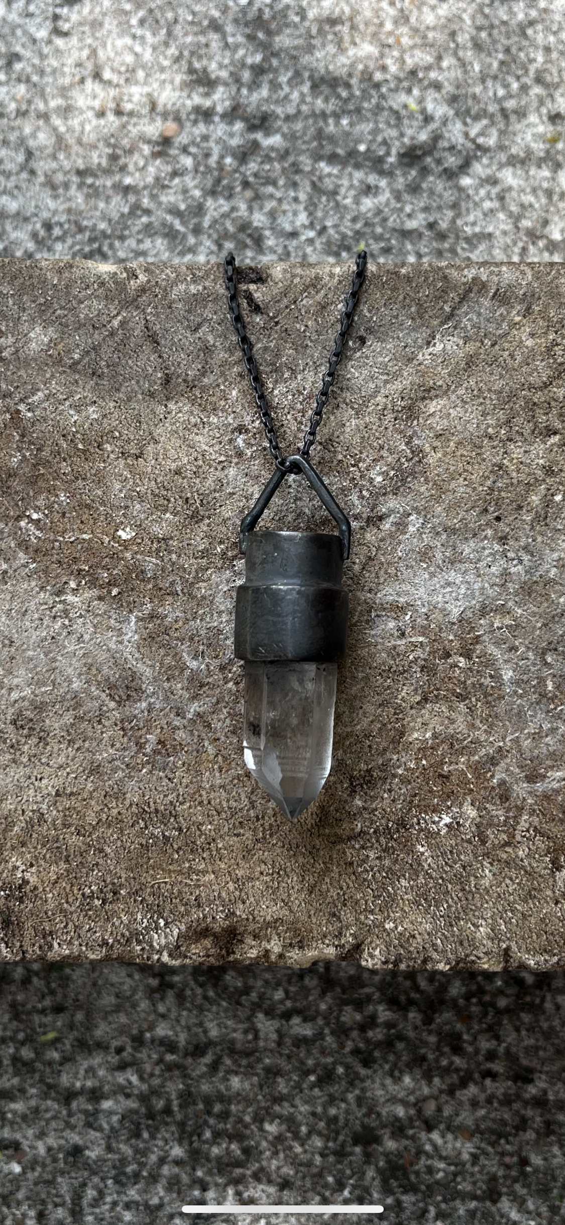 DE-P10 - Lemurian Quartz Pendant