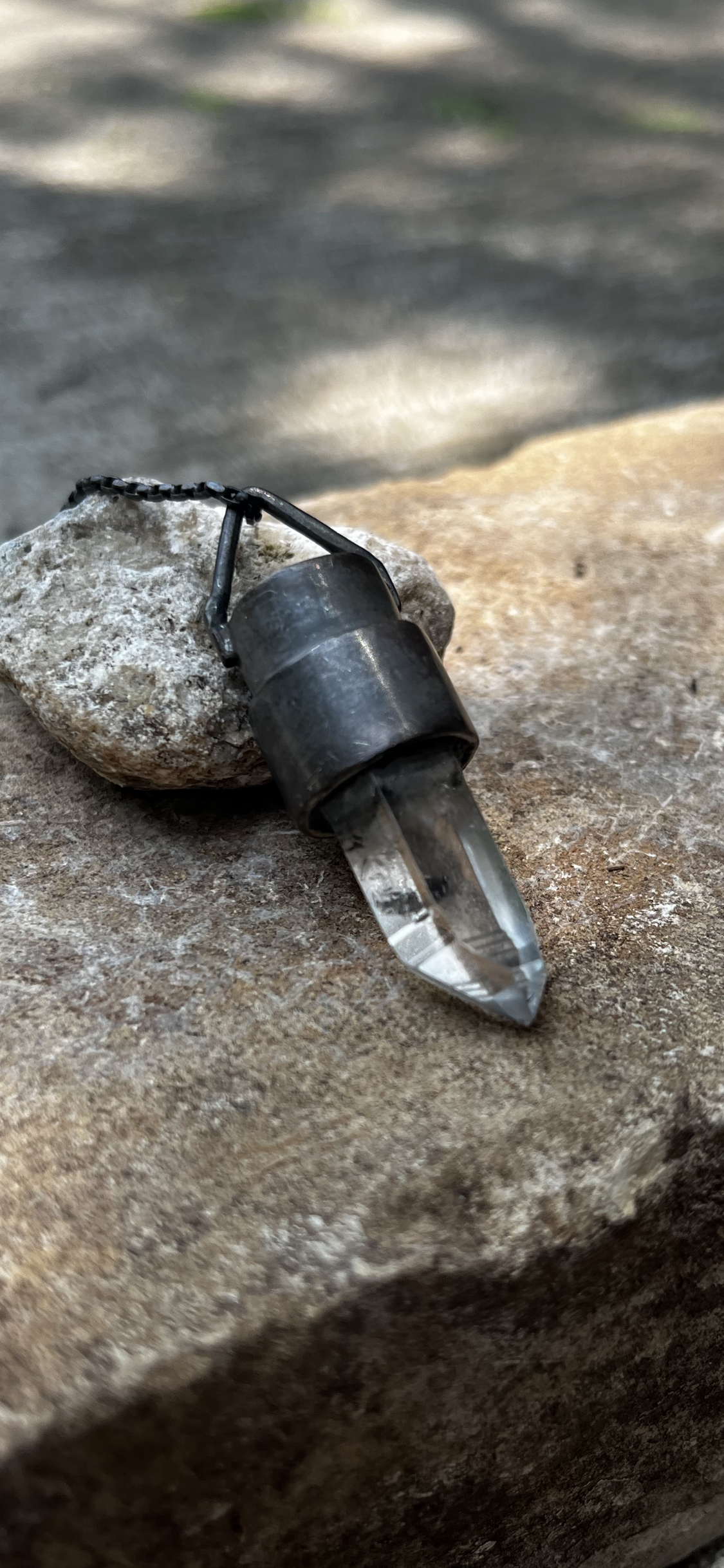 DE-P10 - Lemurian Quartz Pendant