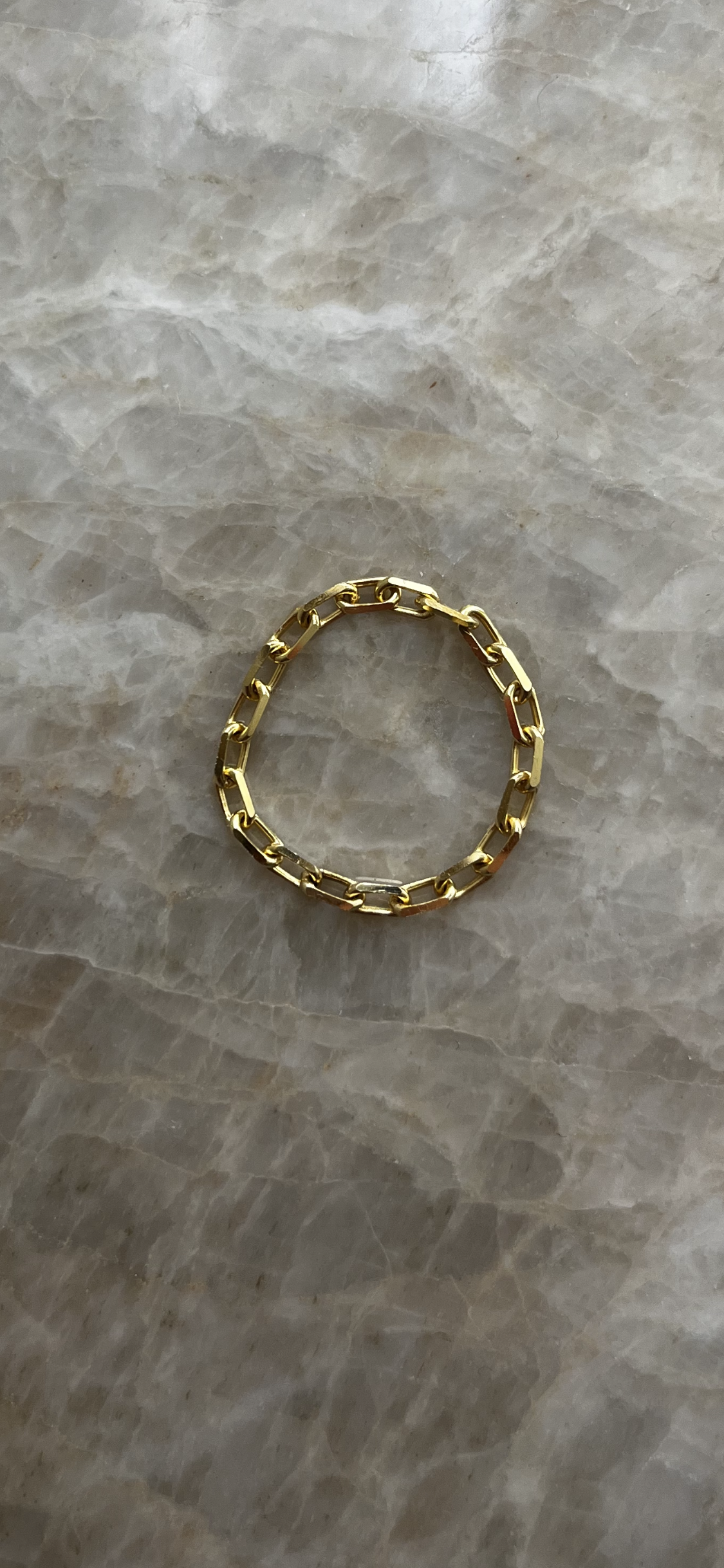 DE-CR-AU - Solid gold chain ring