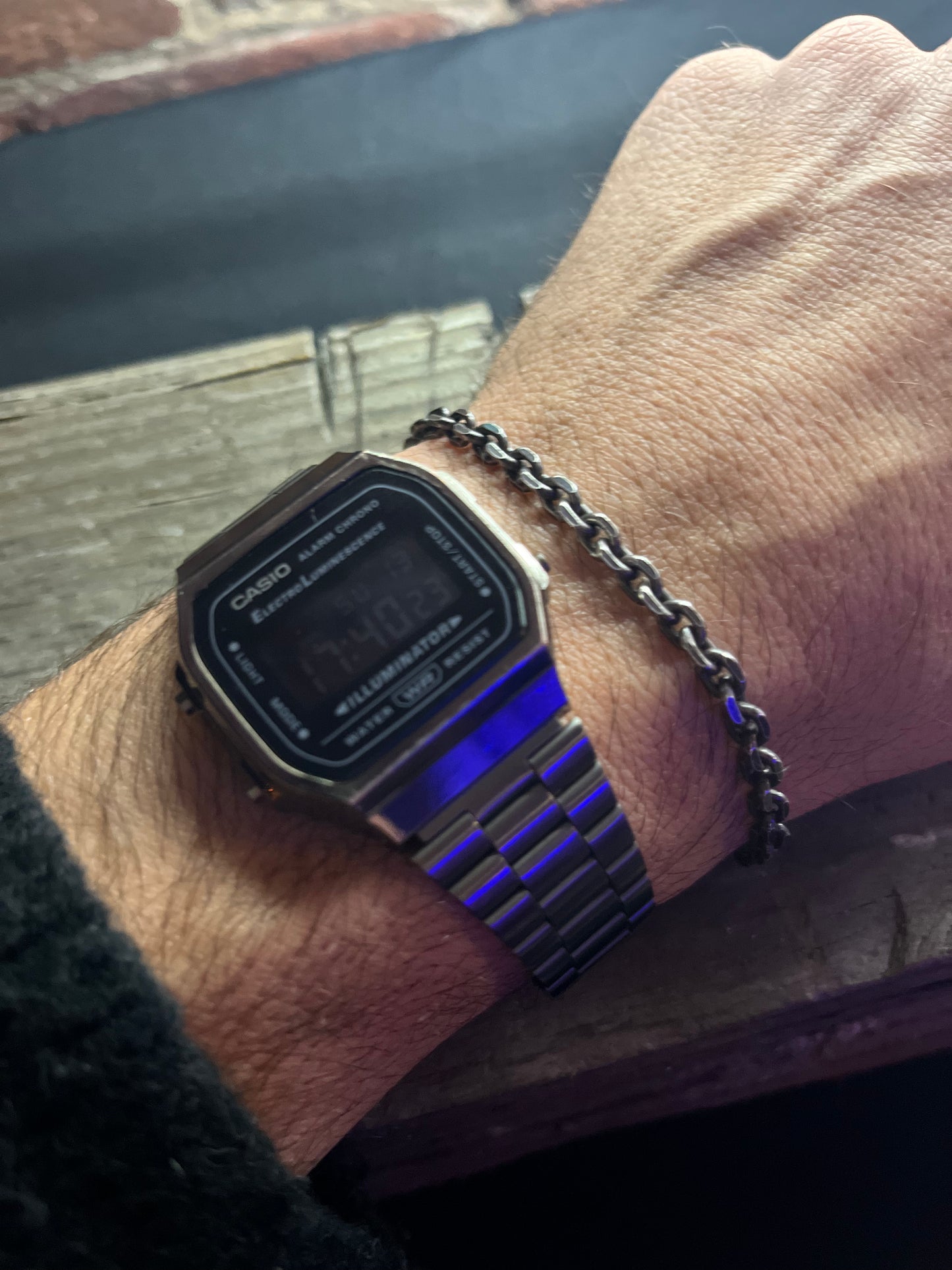 DE-B8 - Oxidized sterling silver bracelet