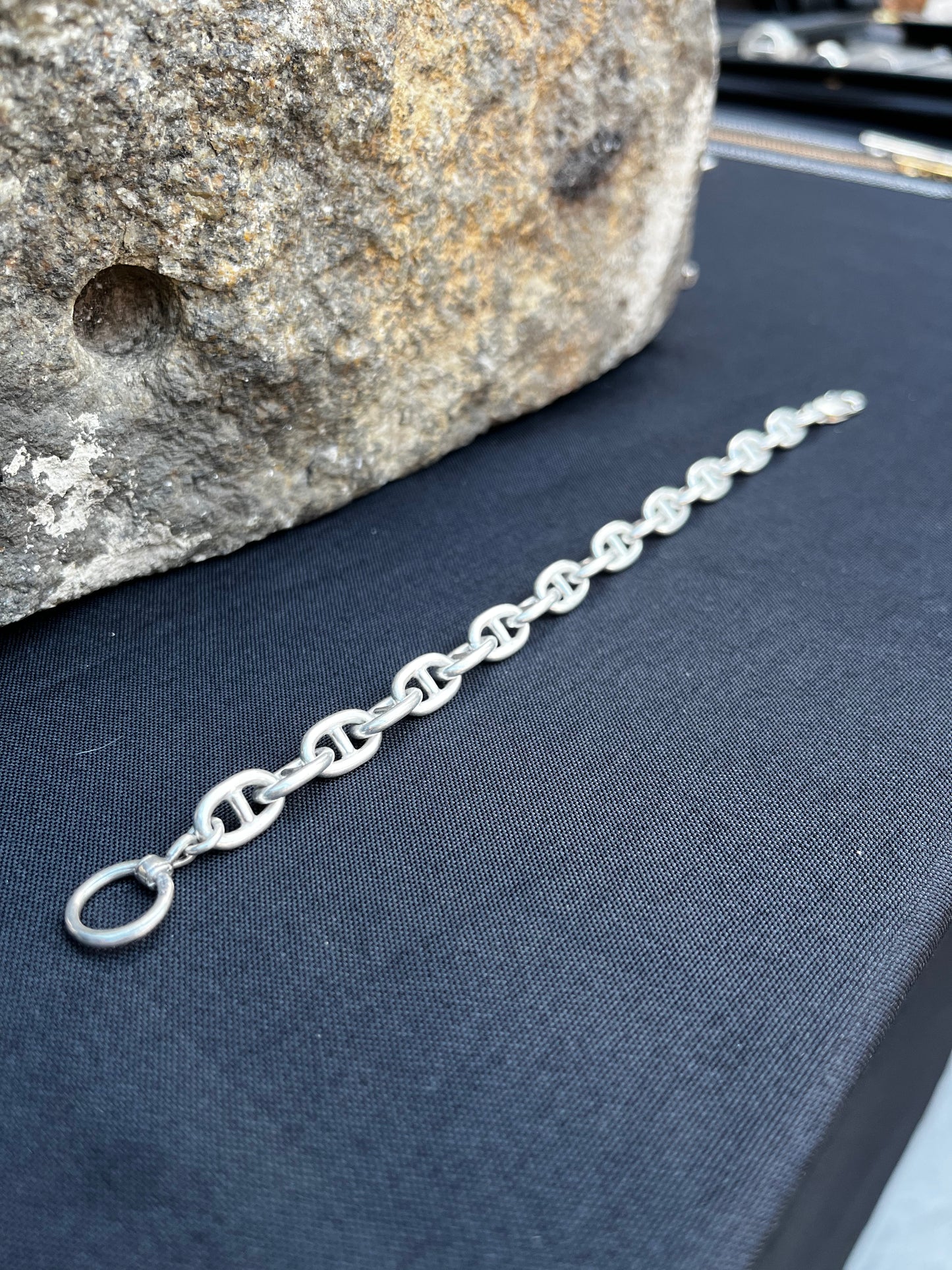 DE-B5 - Sterling silver anchor chain bracelet
