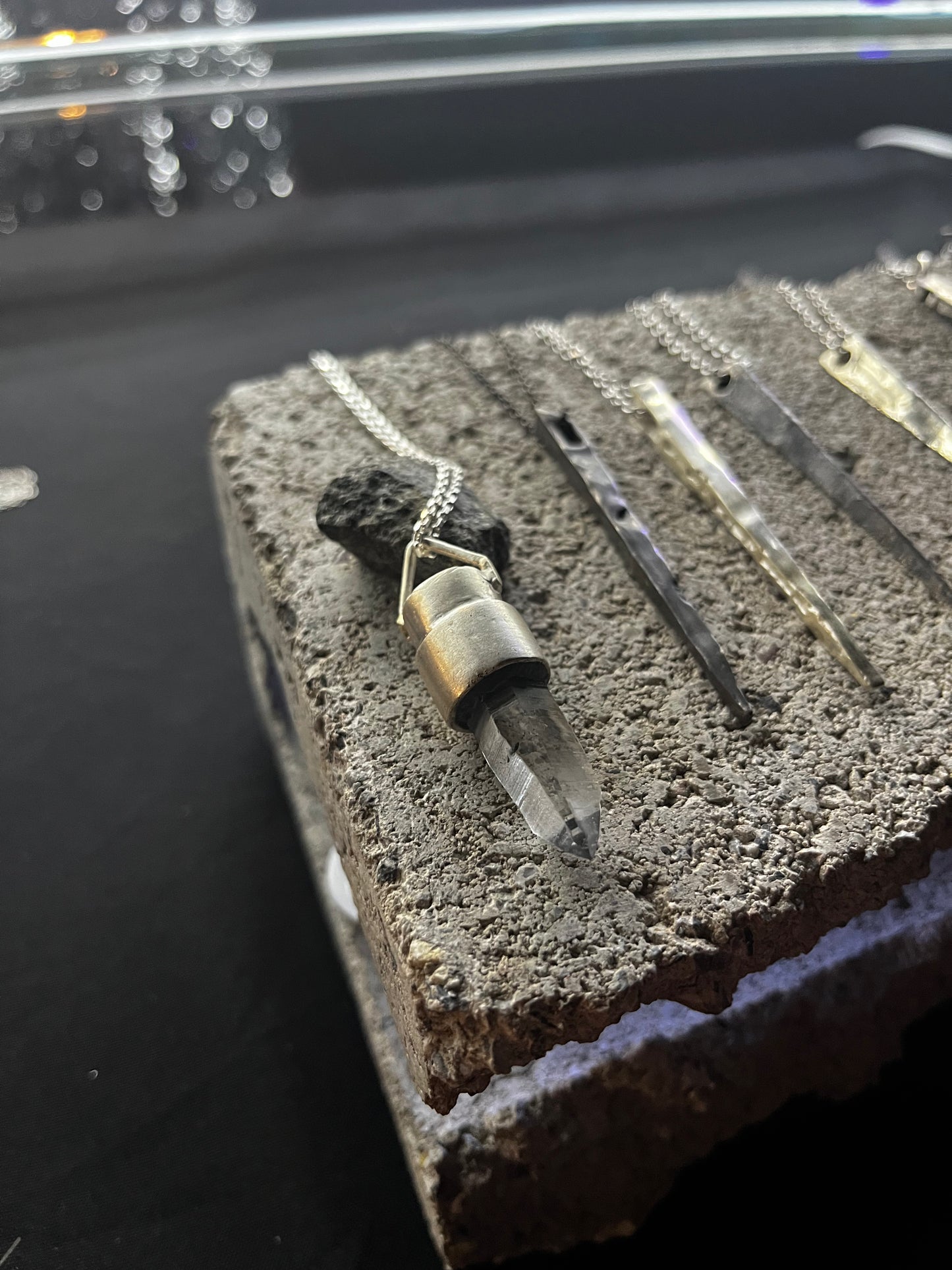 DE-P10 - Lemurian Quartz Pendant