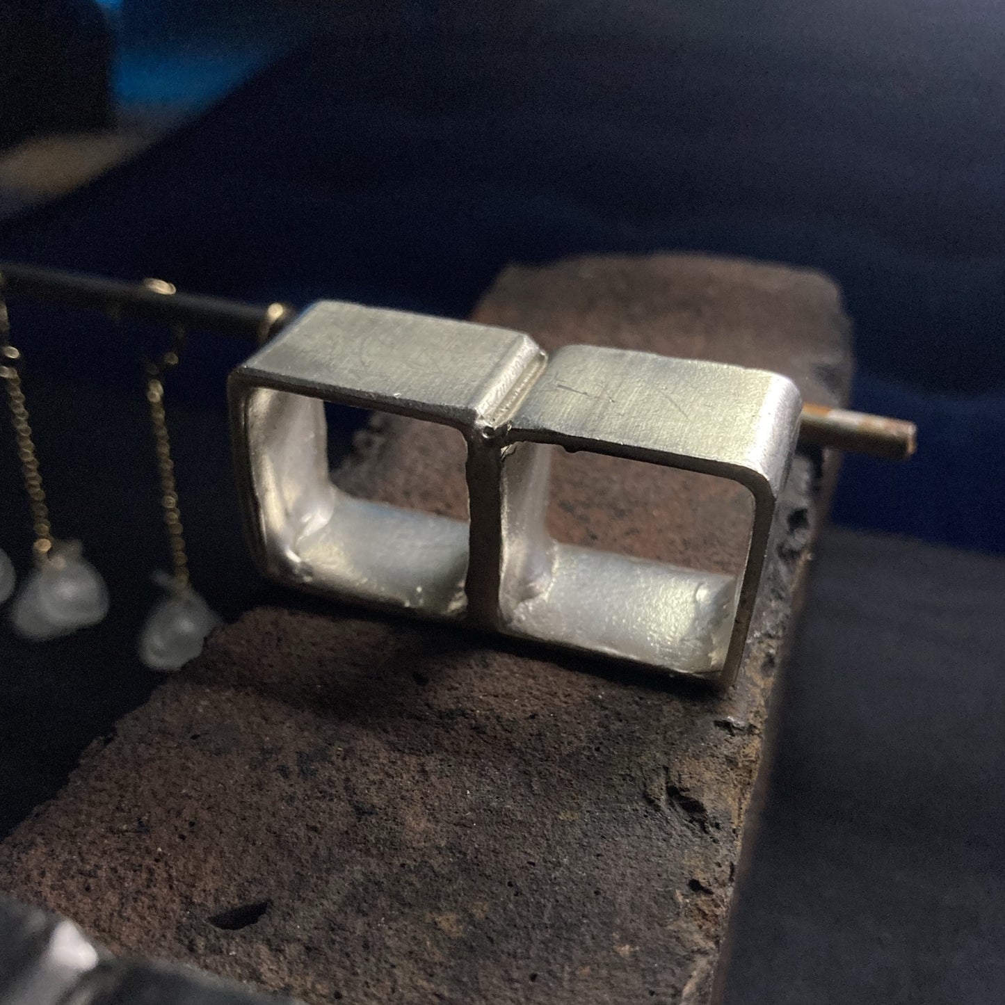 DE-R2 - Double finger ring - Sterling Silver