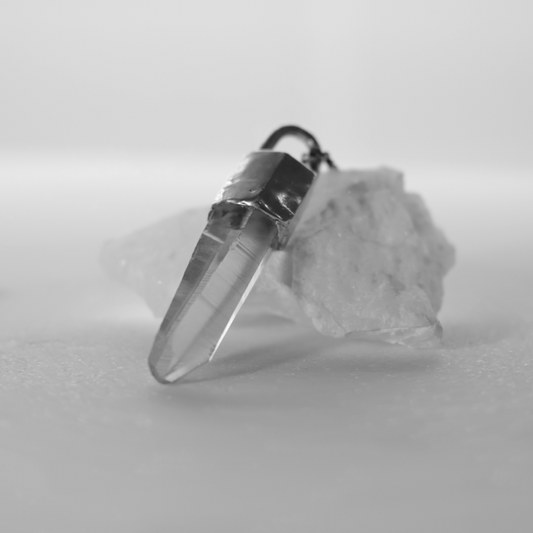 Lemurian quartz necklace