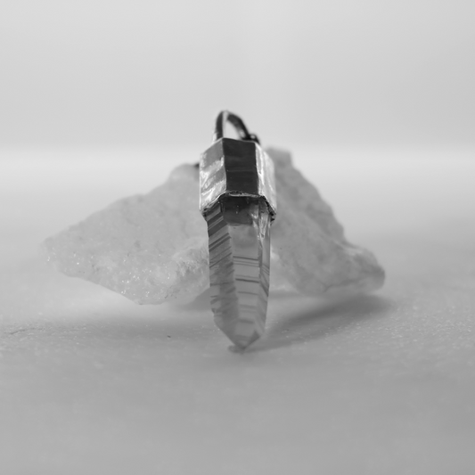 Lemurian quartz necklace