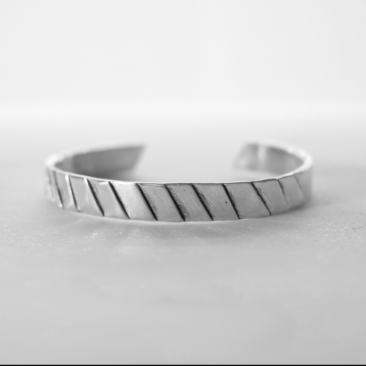Sterling stacked cuff
