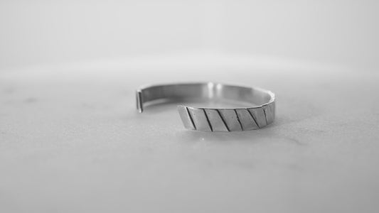 Sterling stacked cuff