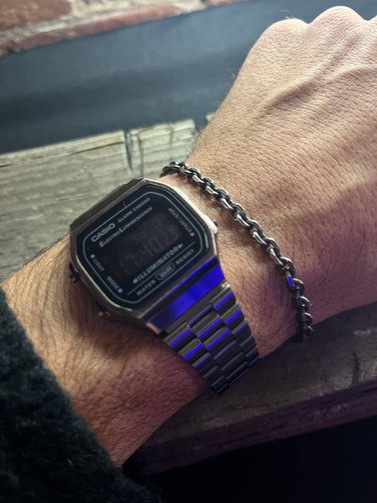 DE-B8 - Oxidized sterling silver bracelet